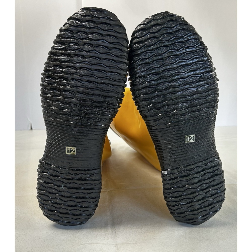 Uline Rubber Boots Yellow Durawear Size 12 S-10486 - Picture 7 of 11
